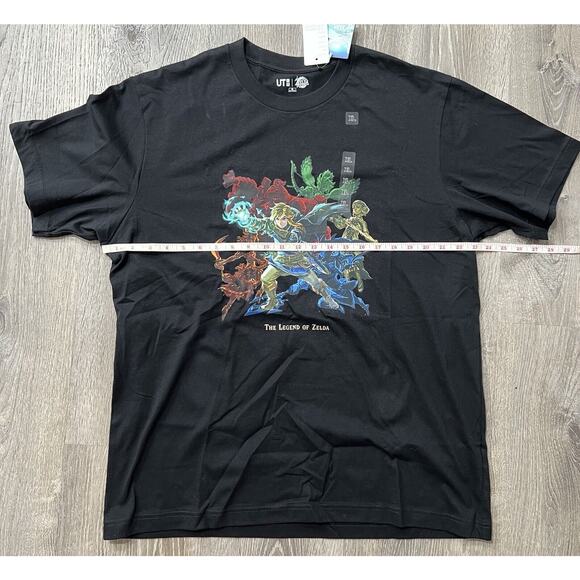 Legend of Zelda x Uniqlo Men’s XL Tears of the Kingdom UT T-shirt 2024 Black NEW - Picture 7 of 9